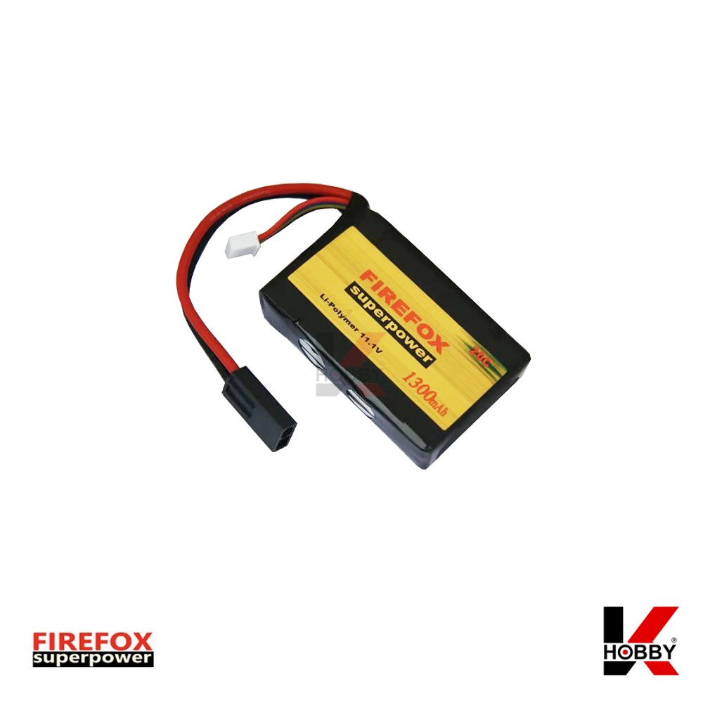 Li-Po 11.1v 20C 1300mAh Brick Type