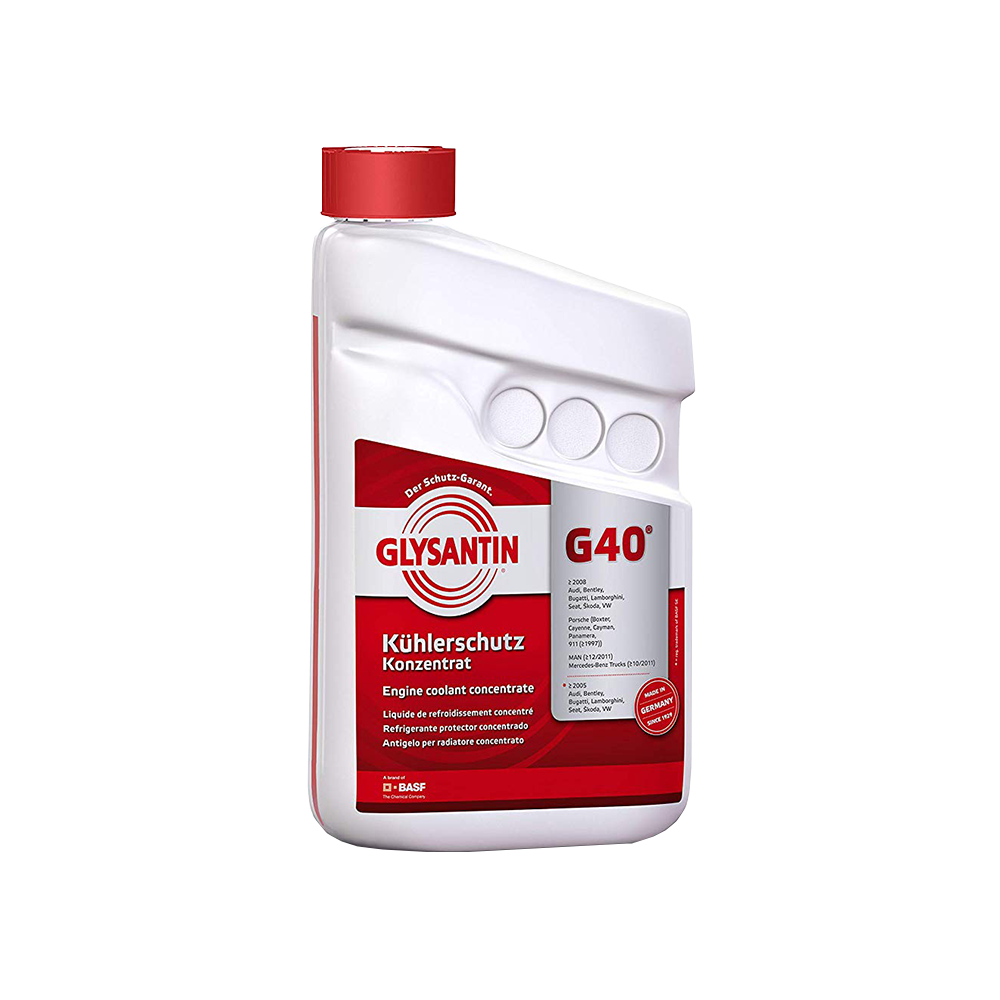 Glysantin G40 Coolant น้ำยาหล่อเย็น กันสนิมหม้อน้ำ (ฝาสีแดง) 1.5 ลิตร – ใช้กับรถซุปเปอร์คาร์