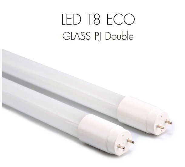 LED T8 ECO GLASS PJ Double End 9W 18W 22W  280º  Warmwhite /Coolwhite/Daylight G13