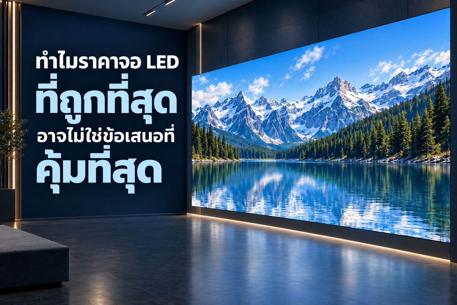 ทำไมราคาจอ LED ที่ถูกที่สุด อาจไม่ใช่ข้อเสนอที่คุ้มที่สุด 