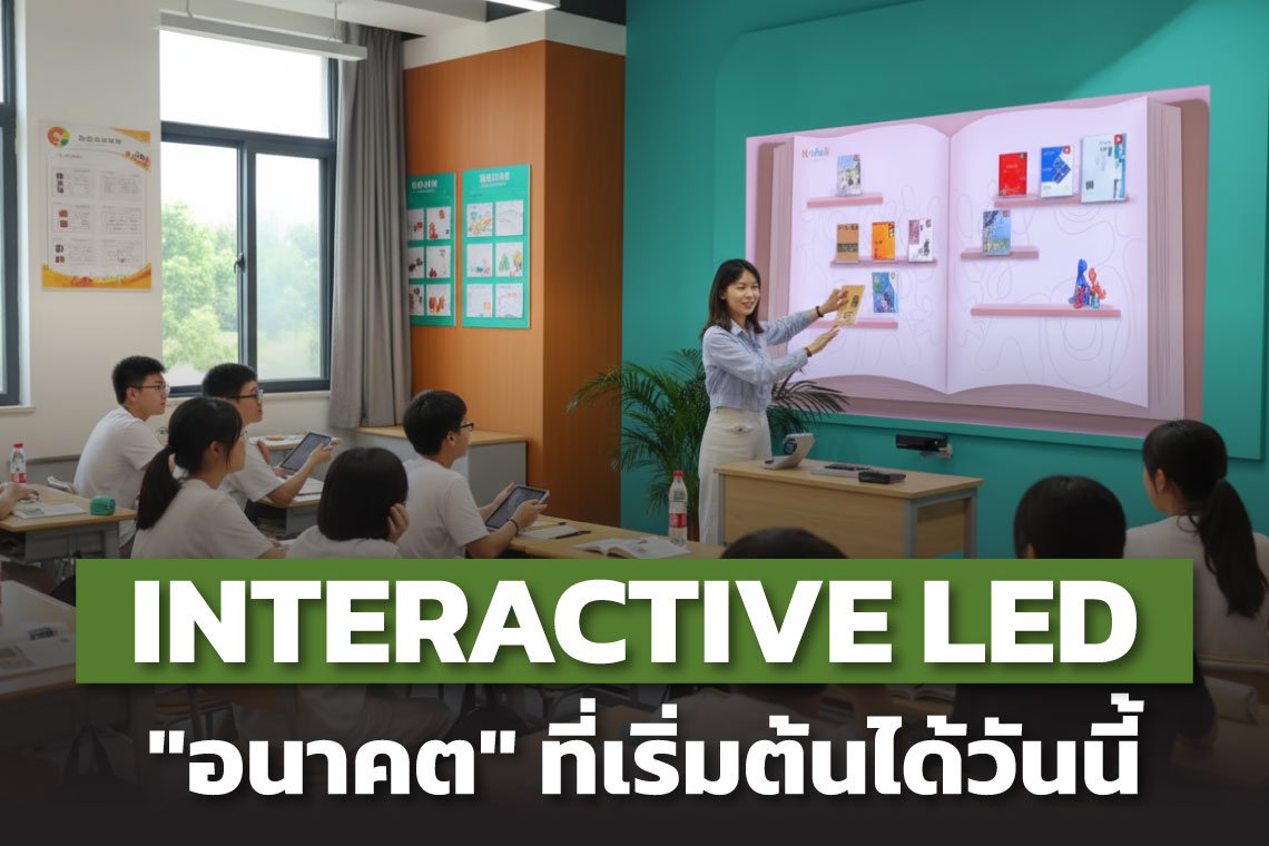 Interactive LED: ทำไมถึงกลายเป็นตัวเปลี่ยนเกมสำหรับธุรกิจและการศึกษา 
