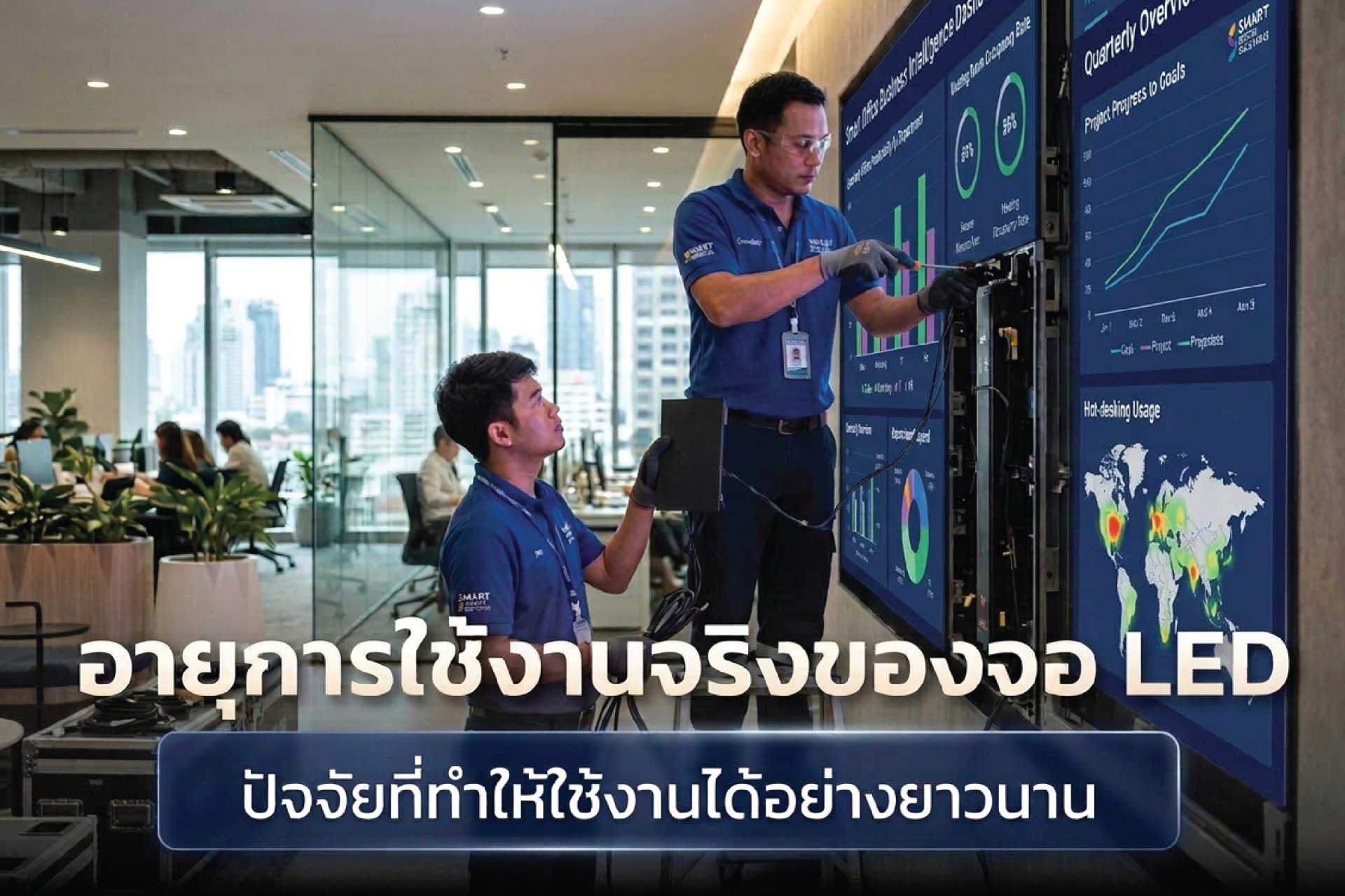 อายุการใช้งานจริงของจอ LED ในองค์กร: ปัจจัยที่ทำให้ใช้งานได้ยาวนาน 