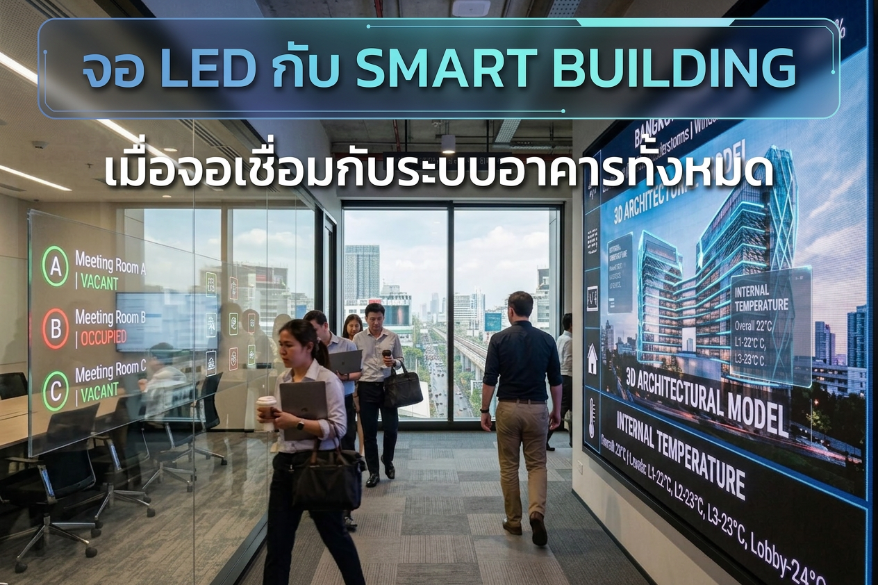 จอ LED กับ Smart Building: เมื่อจอเชื่อมกับระบบอาคารทั้งหมด 