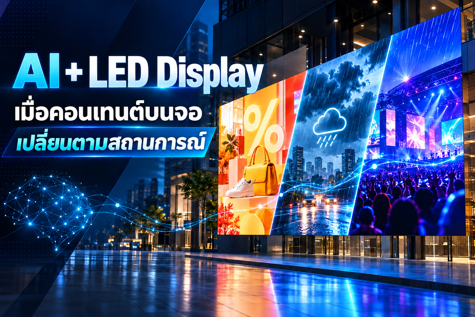 AI + LED Display: เมื่อคอนเทนต์บนจอเปลี่ยนตามสถานการณ์ 