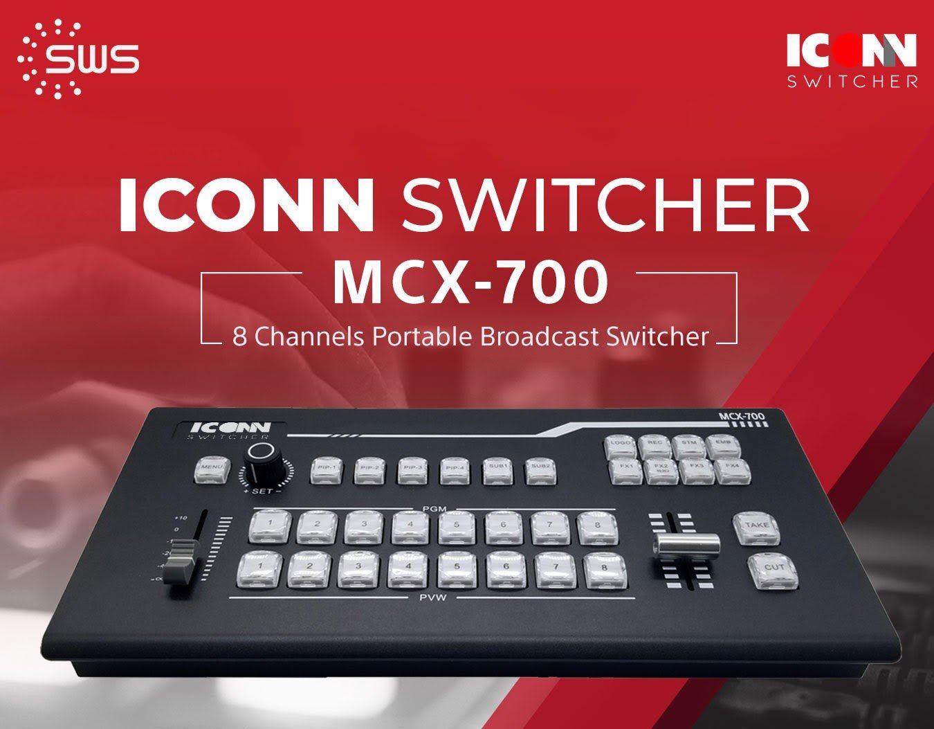 MCX-700 สวิตเชอร์สลับสัญญาณภาพ 8 inputs รองรับการทำ Live Streaming!