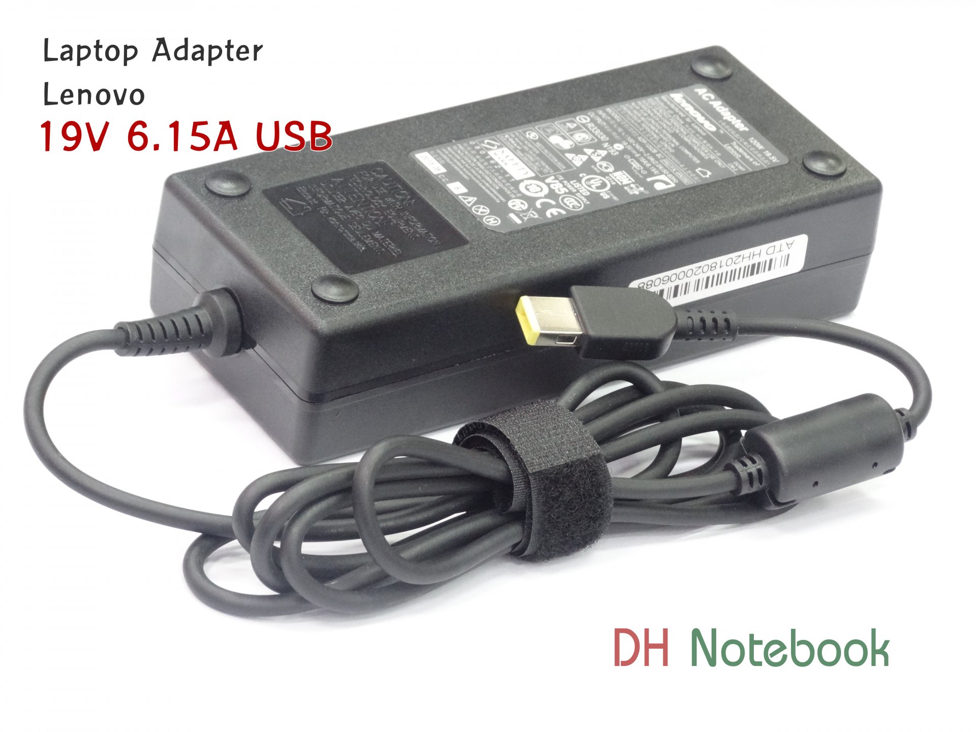 Adapter For LENOVO 19.5V 6.15A USB PIN ของแท้