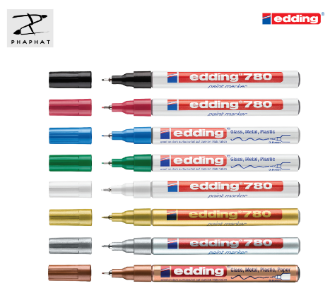ปากกาเพ้นท์หัวเข็ม edding 2-4 mm.