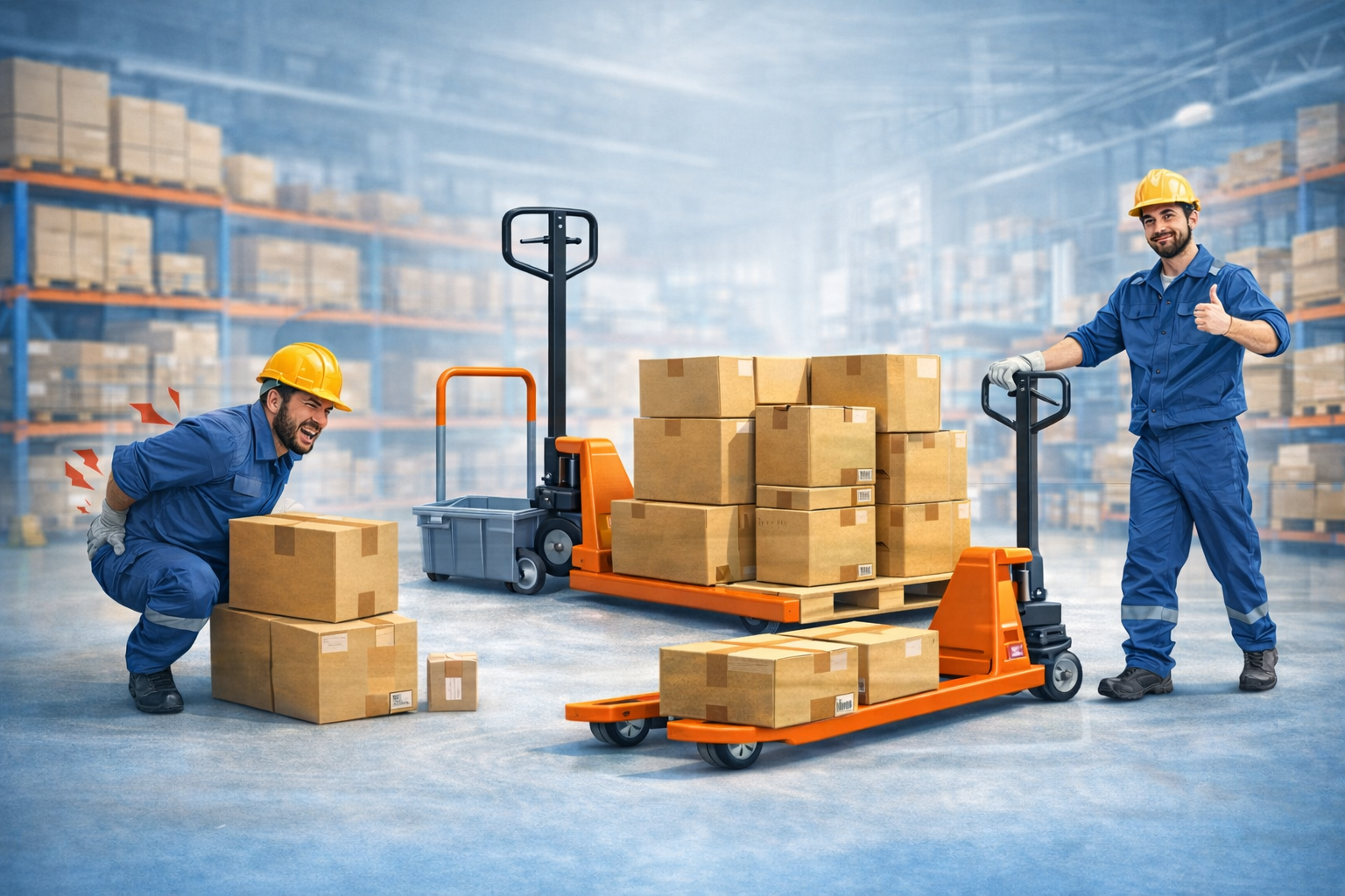 ยกของหนักไม่จำเป็นต้องเสี่ยง | เลือกอุปกรณ์เคลื่อนย้ายให้ถูก | HappyMoveOnline