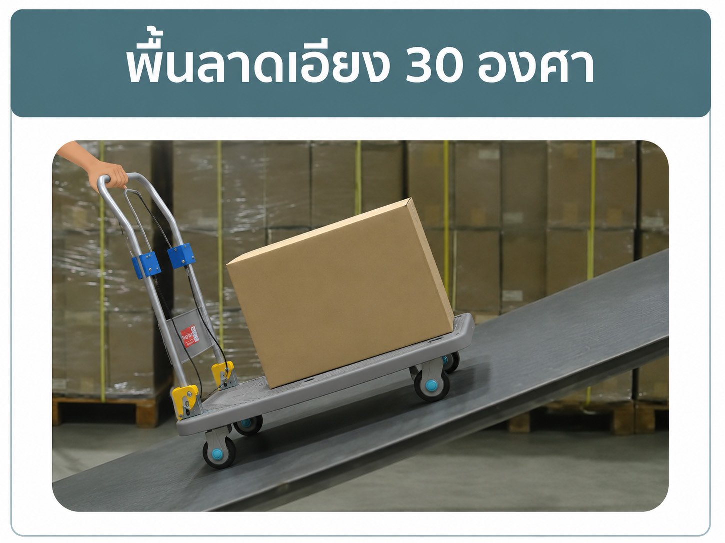 รถเข็นติดเบรก