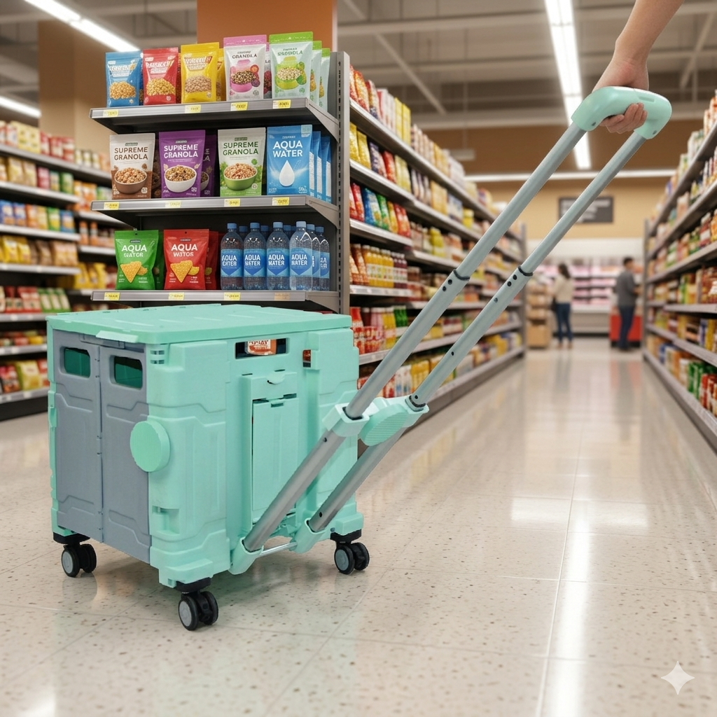 รถเข็นกล่องพับได้