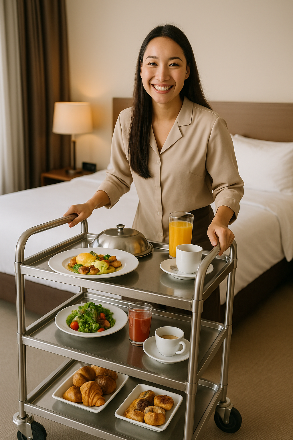 รถเข็นเสิร์ฟอาหารในห้องพัก (Room Service Cart) แบบไหน... ตอบโจทย์ที่สุด?