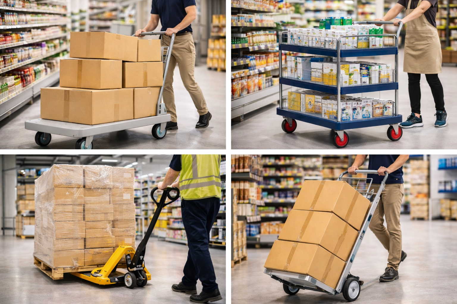 รถเข็นสำหรับร้านค้าปลีก