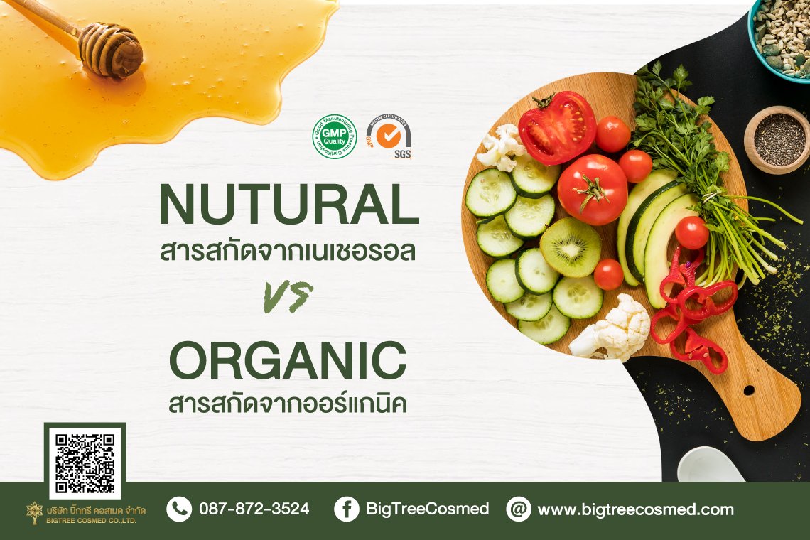 Organic Vs Natural แตกต่างกันอย่างไร? Organic Vs Natural แตกต่างกันอย่างไร?