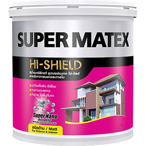 ซุปเปอร์เมเทค สีน้ำอะคริลิกชนิดด้าน สําหรับภายนอกและภายใน ซุปเปอร์เมเทค สีน้ำอะคริลิกชนิดด้าน สําหรับภายนอกและภายใน