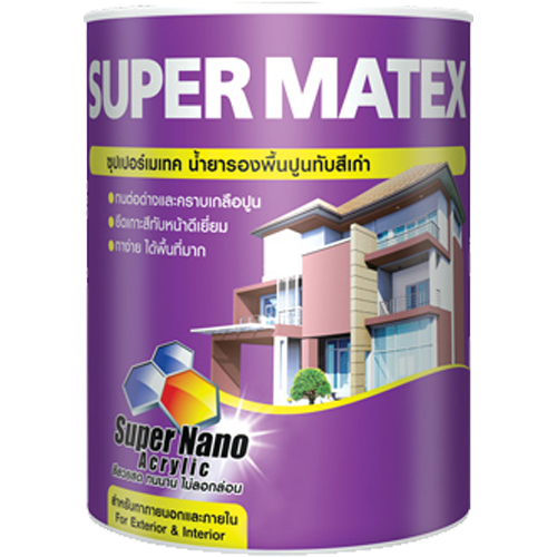 ซุปเปอร์เมเทค สีรองพื้นปูนเก่า สําหรับภายนอกและภายใน ซุปเปอร์เมเทค สีรองพื้นปูนเก่า สําหรับภายนอกและภายใน