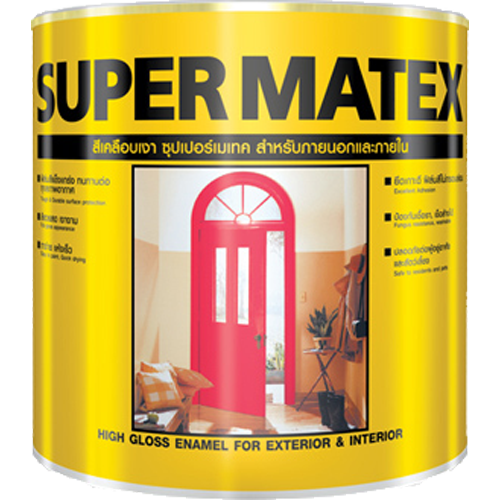 ซุปเปอร์เมเทคสีเคลือบเงา สําหรับภายนอกและภายใน ซุปเปอร์เมเทคสีเคลือบเงา สําหรับภายนอกและภายใน