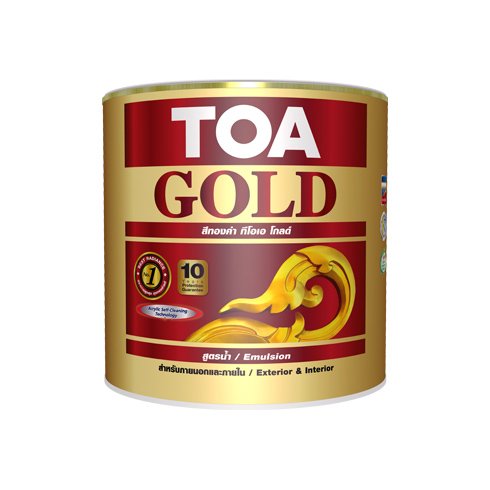 สี TOA ทีโอเอ โกลด์ สีทองคำอะคริลิกสูตรน้ำ