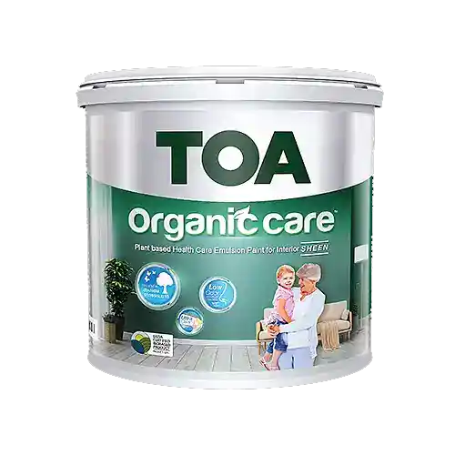 สี TOA ทีโอเอ ออร์แกนิค แคร์ สีน้ำอะคริลิกมีส่วนผสมจาดพืช ชนิดเนียน