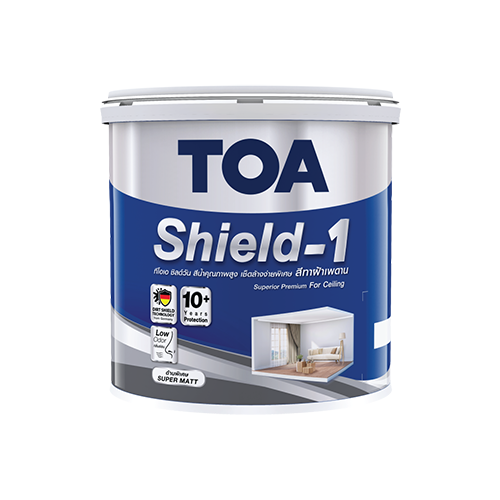 สี TOA ทีโอเอ ชิลด์ วัน สีน้ำอะคริลิก สำหรับทาฝ้าเพดาน