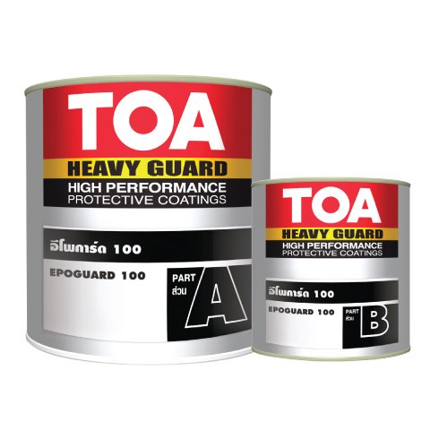 สี TOA ทีโอเอ อีโพการ์ด 100 สีอีพ็อกซี่ทาในถังเก็บสารเคมี