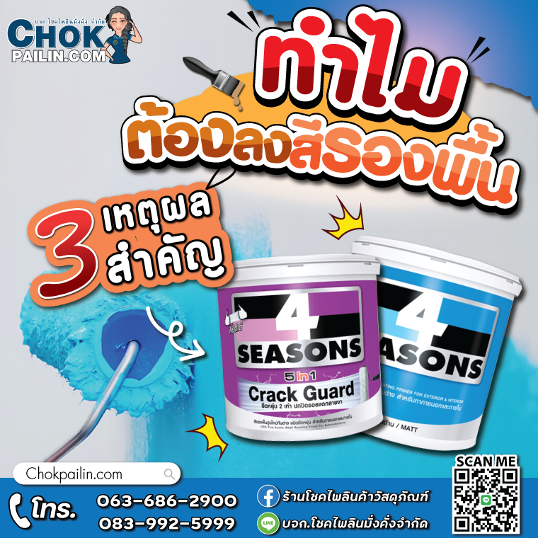 ทำไมต้องลงสีรองพื้น_โชคไพลินค้าวัสดุภัณฑ์ ทำไมต้องลงสีรองพื้น_โชคไพลินค้าวัสดุภัณฑ์