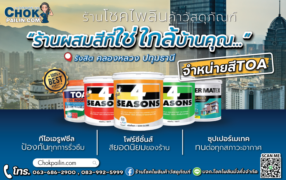 ศูนย์ผสมสี_โชคไพลินค้าวัสดุภัณฑ์