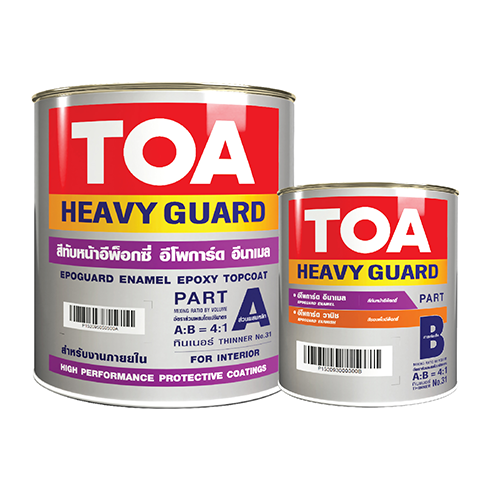 สี TOA ทีโอเอ อีโพการ์ด อีนาเมล สีทับหน้า อีพ็อกซี่ 2 ส่วน สำหรับงานภายใน