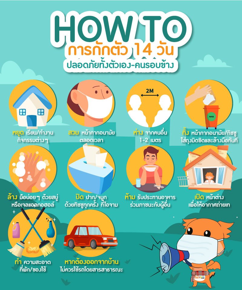 How to.. กักตัว 14 วัน ปลอดภัยทั้งตัวเอง และคนรอบข้าง