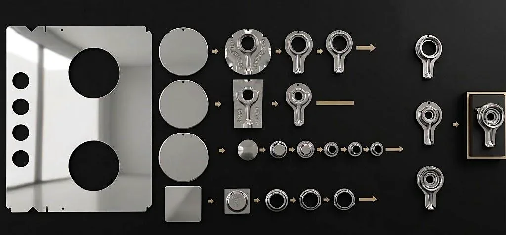 Stainless Steel Scrap Reuse Project board, Lucky Flame press shop