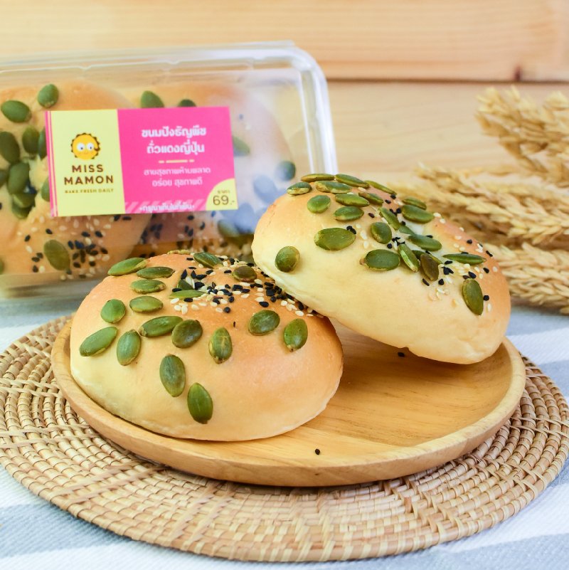 ขนมปังธัญพืชถั่วแดงญี่ปุ่น
