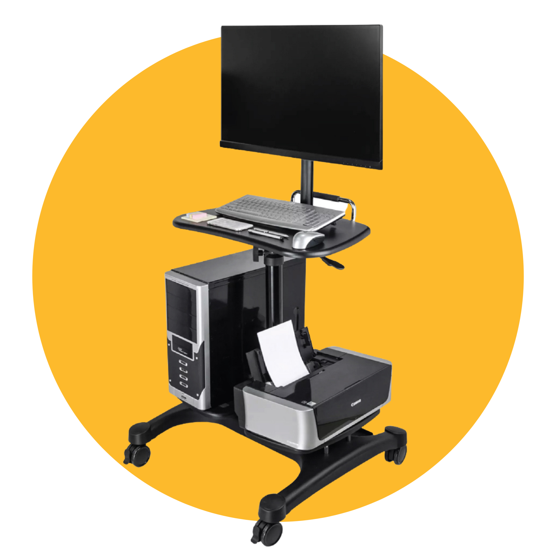 LPD303P Monitor Arm Cart II (AIDATA) - bigkidinoffice