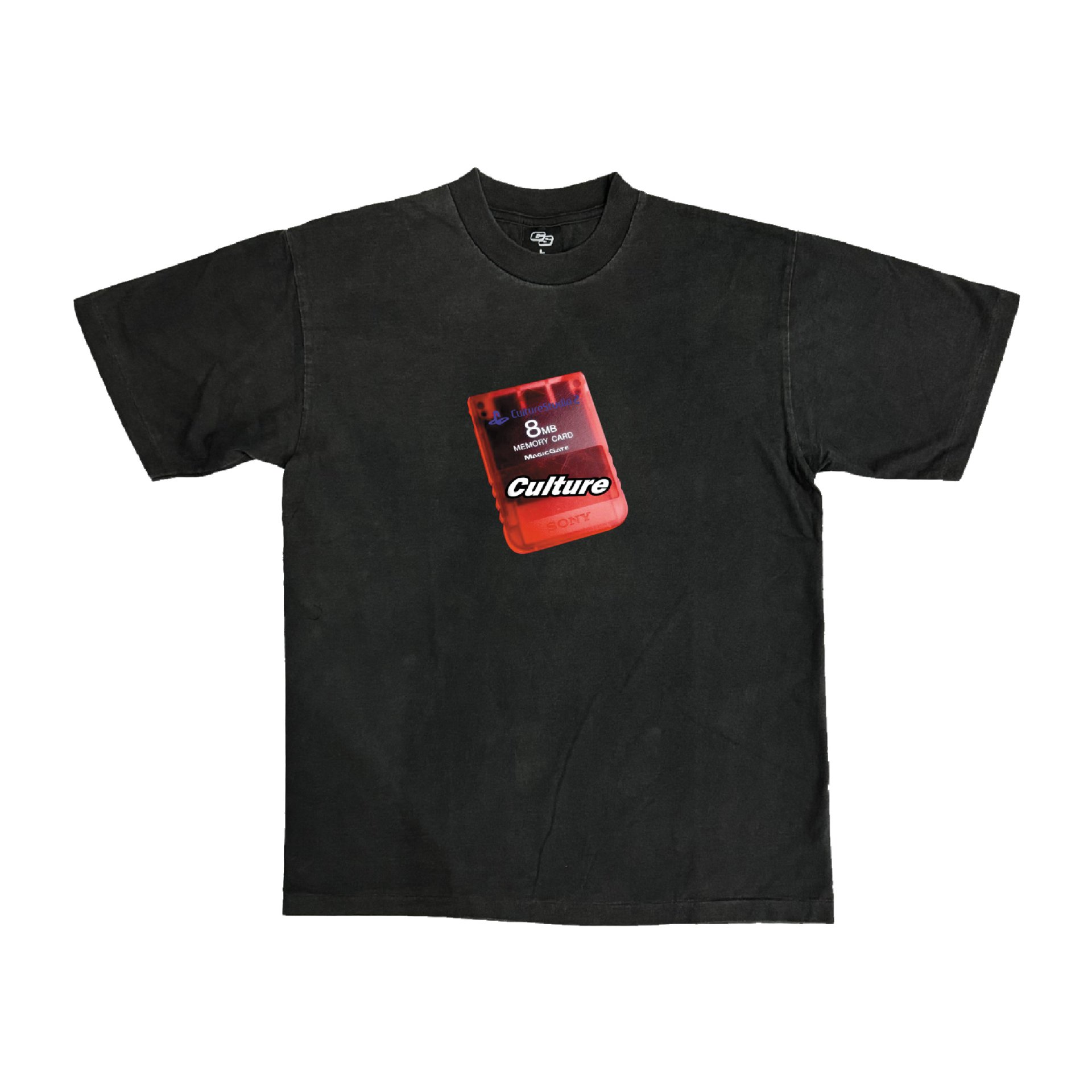 CS MEMORY CARD TEE (BLACK FADED)