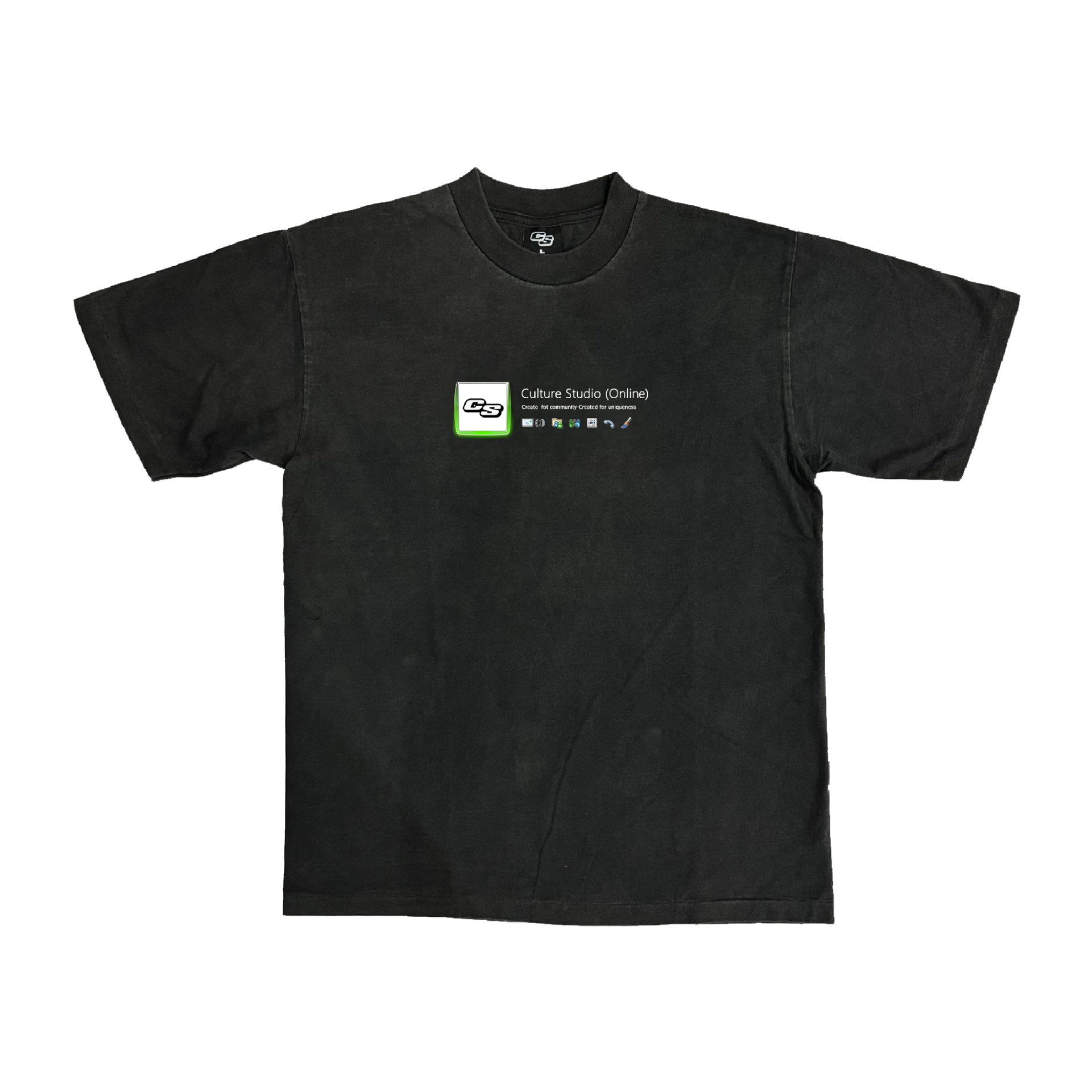 CS MSN TEE (BLACK FADED)