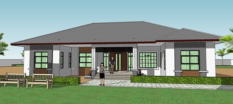 ออกแบบบ้านฮวงจุ้ยดี บ้านชั้นเดียว 5 ห้องนอน ออกแบบบ้านฮวงจุ้ยดี บ้านชั้นเดียว 5 ห้องนอน