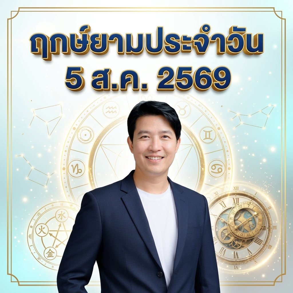 วันปฏิทินจีนประจำวันพุธที่ 5 ส.ค. 2569: วันกุนธาตุน้ำ-ทอง (辛亥)