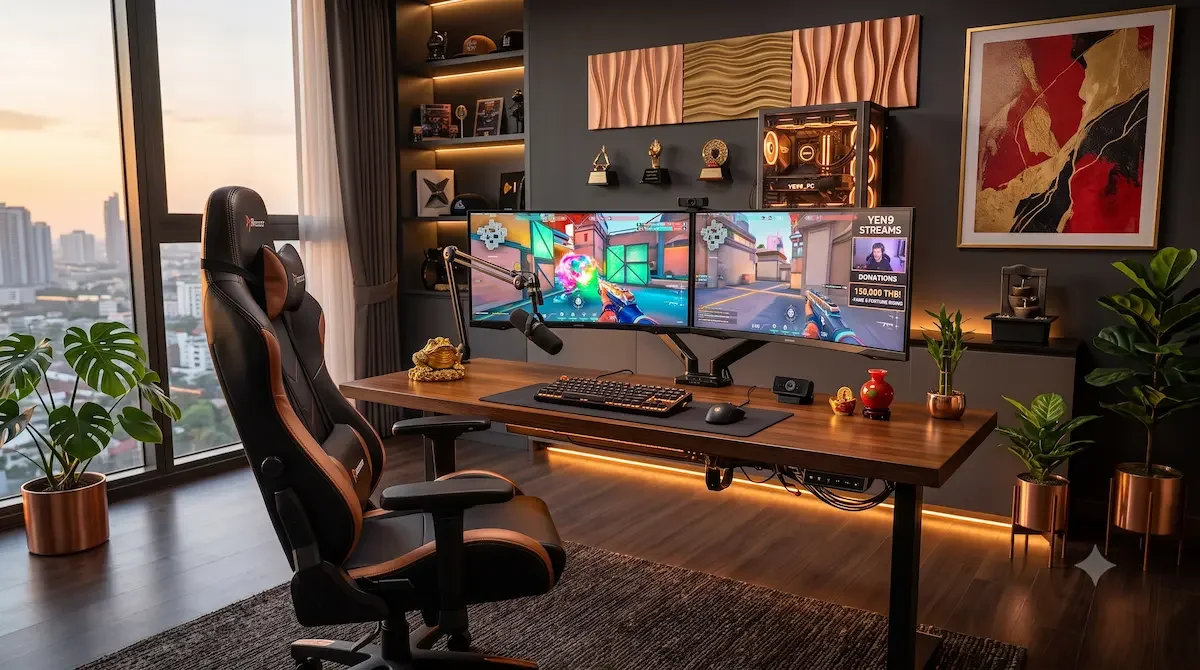 จัดฮวงจุ้ยห้องเกมมิ่ง Gaming Room ยุค 9: ปรับแสง RGB ทิศทางเก้าอี้ และไฟหน้าจอเร่งโชคลาภการเงิน | ซินแสอาณัติ