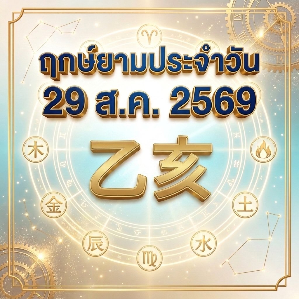 วันเสาร์ที่ 29 ส.ค. วันหมูไม้ "สายน้ำหล่อเลี้ยงพืชพรรณ ยืดหยุ่น เติบโต สานสัมพันธ์รับพลังเกื้อหนุน" (มี 1 กลุ่มวันเกิดต้องระวังนิดนึงครับ)
