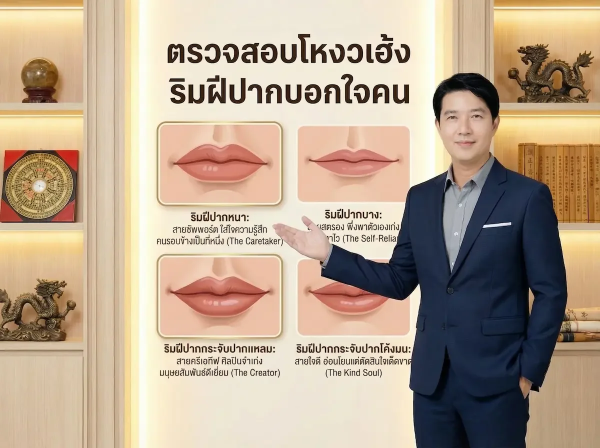 6 รูปปากบอกลักษณะนิสัย