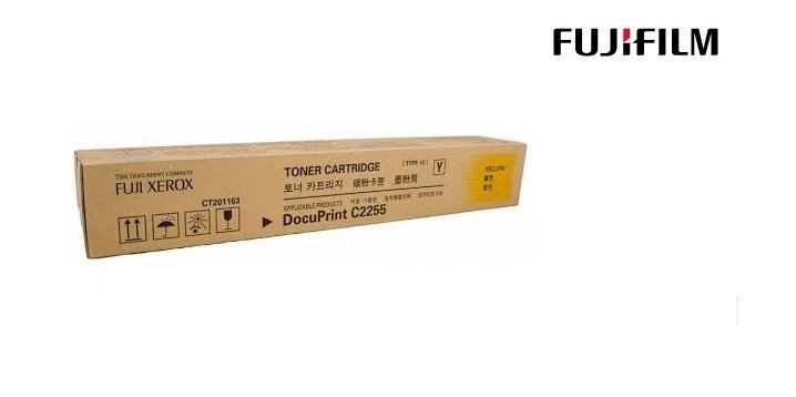 FUJIFILM CT201163 C2255 หมึกพิมพ์เลเซอร์โทนเนอร์สีเหลือง รับประกันศูนย์บริการของแท้แน่นอน