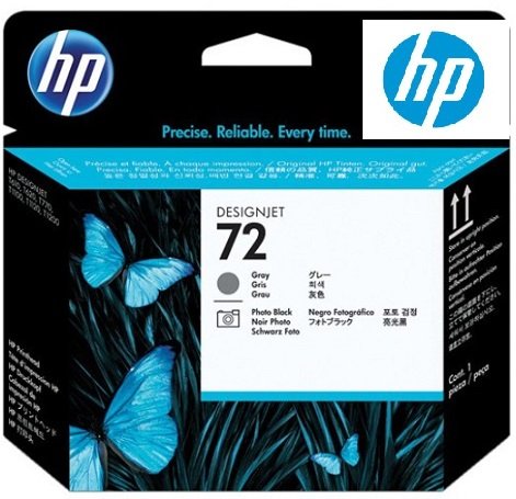 HP 72  C9380A Grey and Photo Black Print head  ตลับหัวพิมพ์อิงค์เจ็ทสีเทาและดำโฟโต้ รับประกันศูนย์บริการของแท้แน่นอน