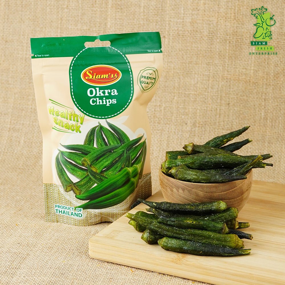 Siam Fresh⎮Siam's Okra Chips กระเจี๊ยบกรอบ - siamfresh