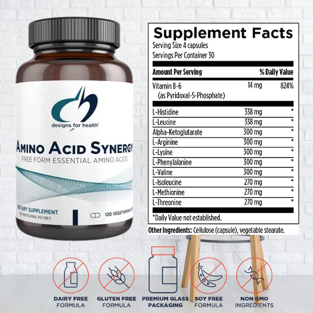 Designs for Health Amino Acid Synergy 120 Caps