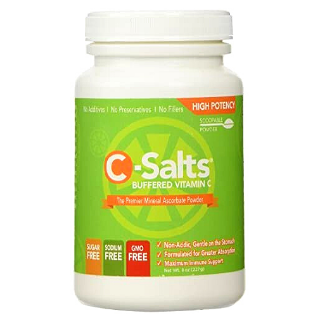 C-Salts Buffered Vitamin C Powder 227 Grams (8oz)