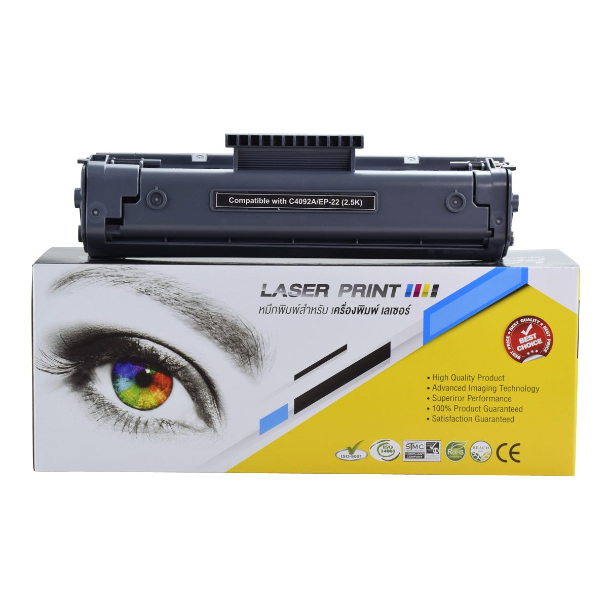 HP C4092A/Canon EP 22 (2.5K) Laserprint ดำ