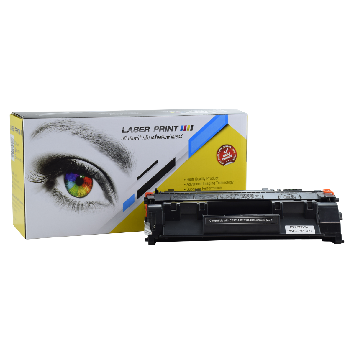 HP CE505A/CF280A/Canon Cartridge-320/Cartridge-319 2.7k Laserprint Black