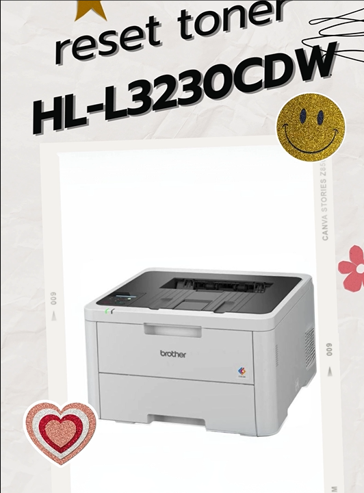 วิธี Reset toner Brother HL-L3230CDW