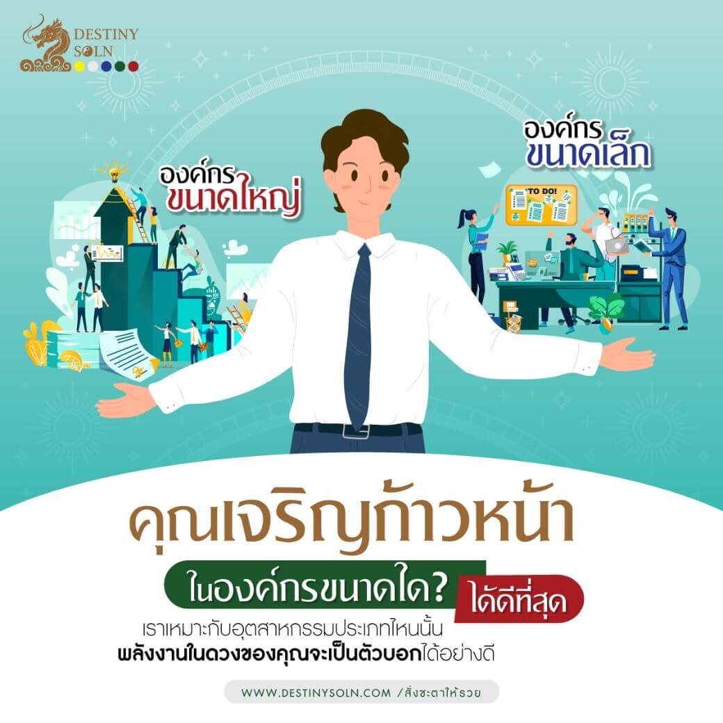 ขนาดองค์กรที่เหมาะสมตามดวงชะตา