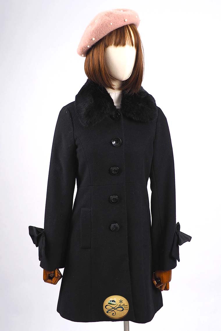 เช่าเสื้อโค้ทผู้หญิง รุ่น Ebony Crow Princess Coat  902GCL135FABKS1