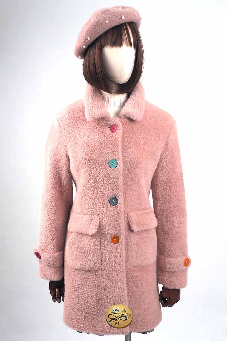 เช่าเสื้อโค้ทผู้หญิง รุ่น   Faux Mink Fluffy Sweetier Winter Wheat Top Coat  902GCL224FAPKS1