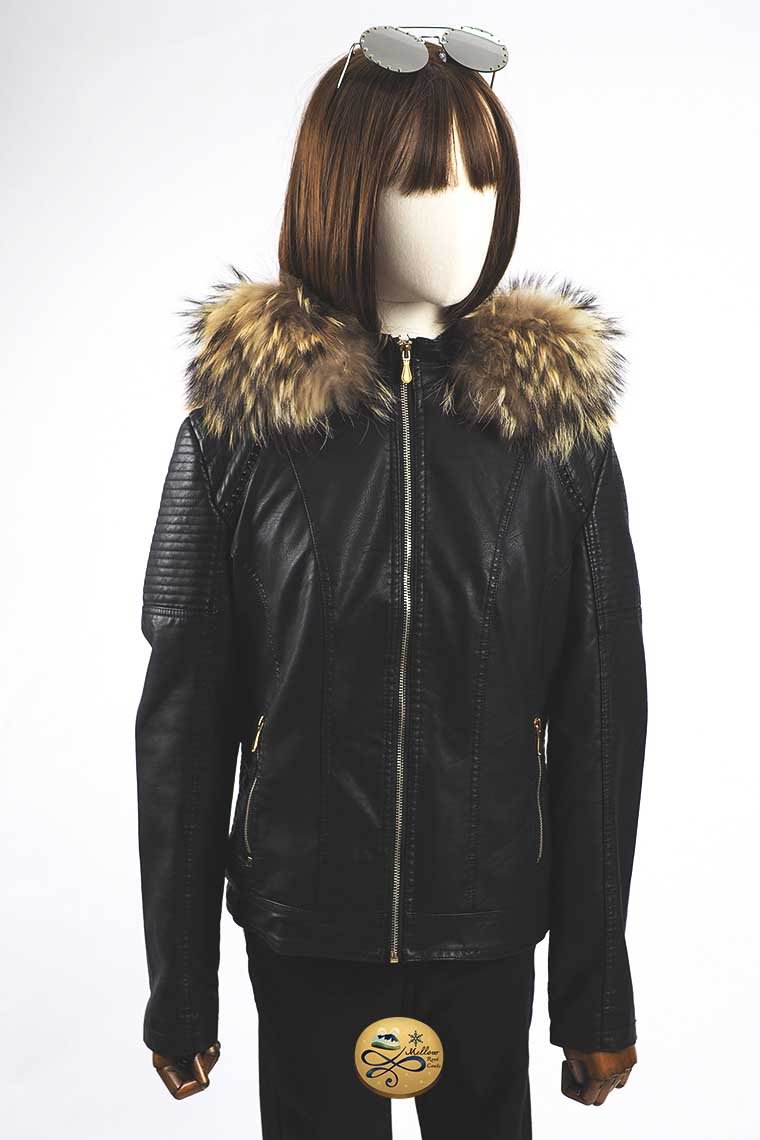 *** Limited Editon  เช่าเสื้อกันหนาว รุ่น Obsidian Leather jacket 0911GJP546FABKL1